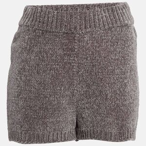 Majorelle Grey Rib Knit Denitza Chenille Shorts L
